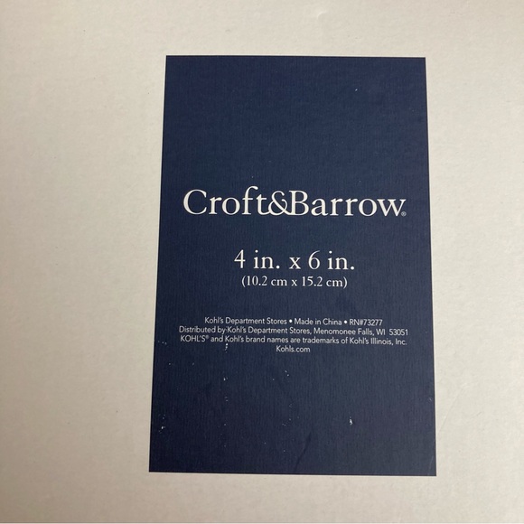NWT Croft & Barrow Mr. & Mrs. White & Light Blue Photo Frame - Picture 4 of 5